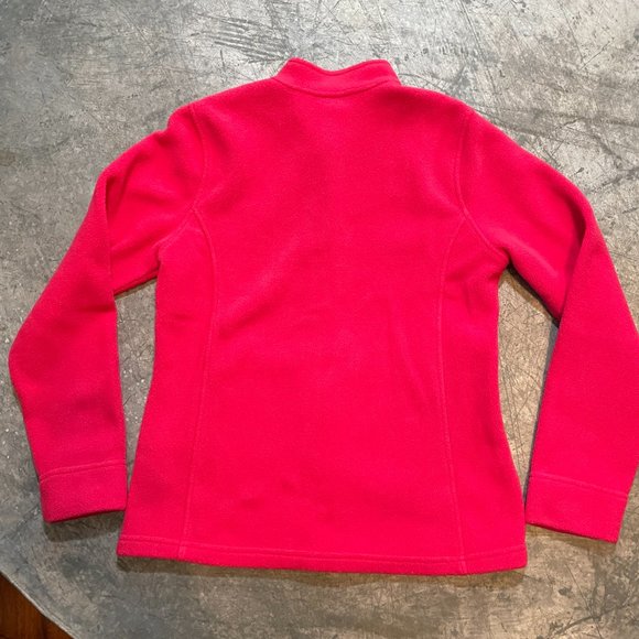 L.L. Bean Pink Polartec Fleece Button Up Cardigan - Picture 8 of 13